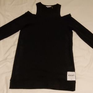 Calvin Klein Cold Shoulder Sweatshirt Dress